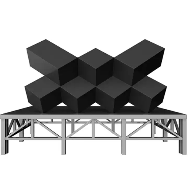 Estructura LED de cubo
